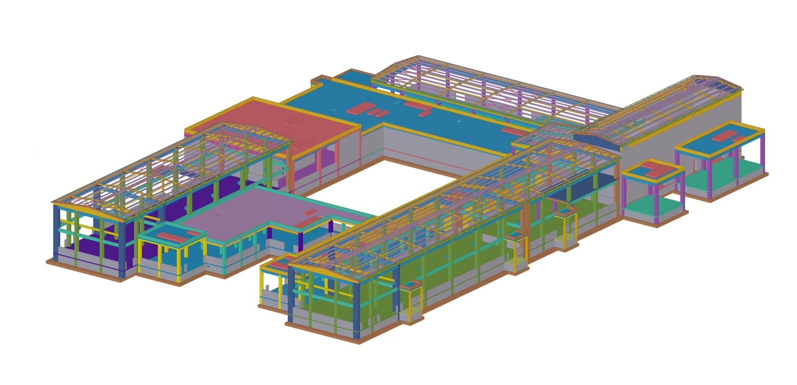 Federated BIM model of a SEED-designed facility