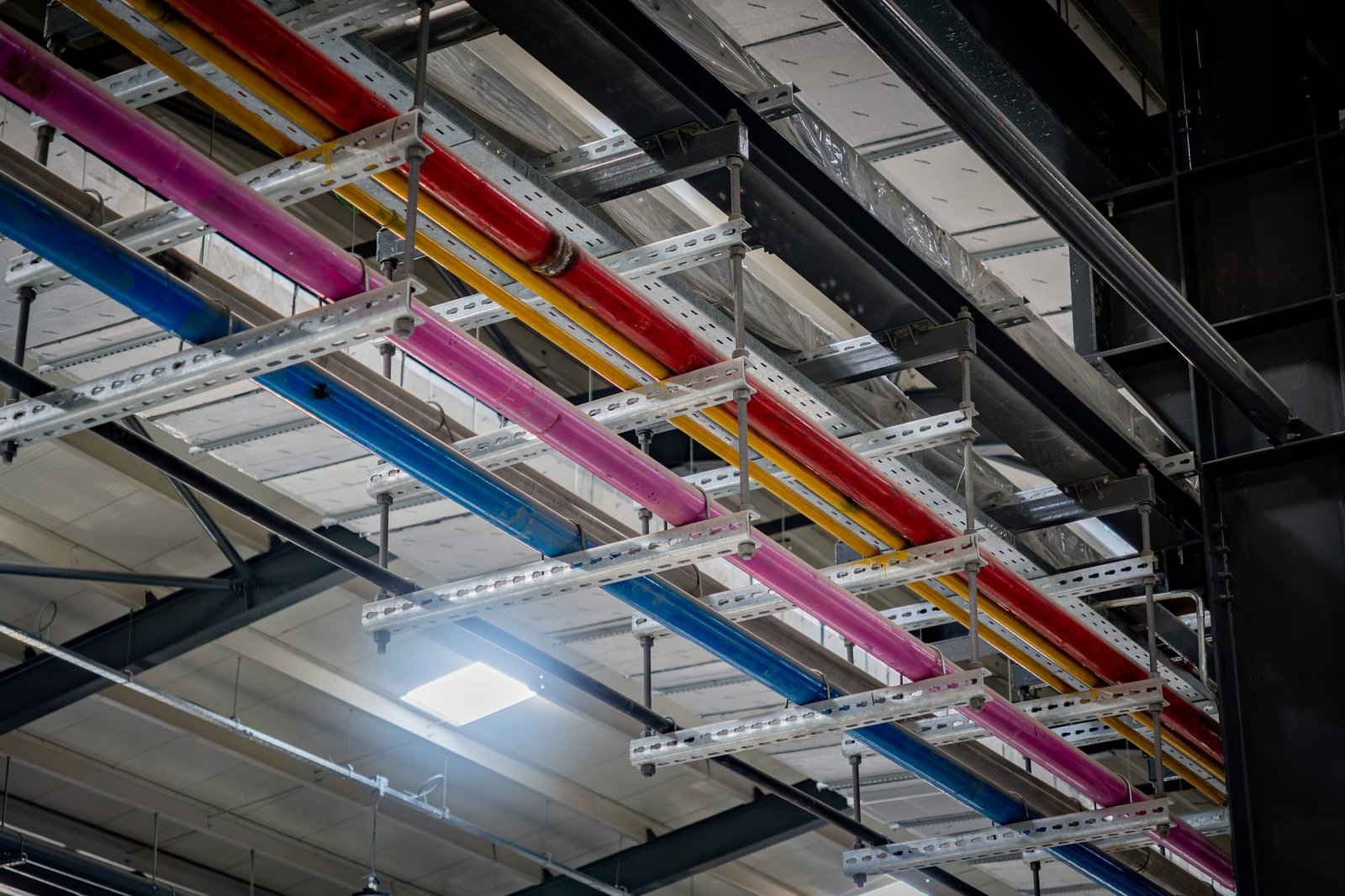 Colour-coded MEP service mains